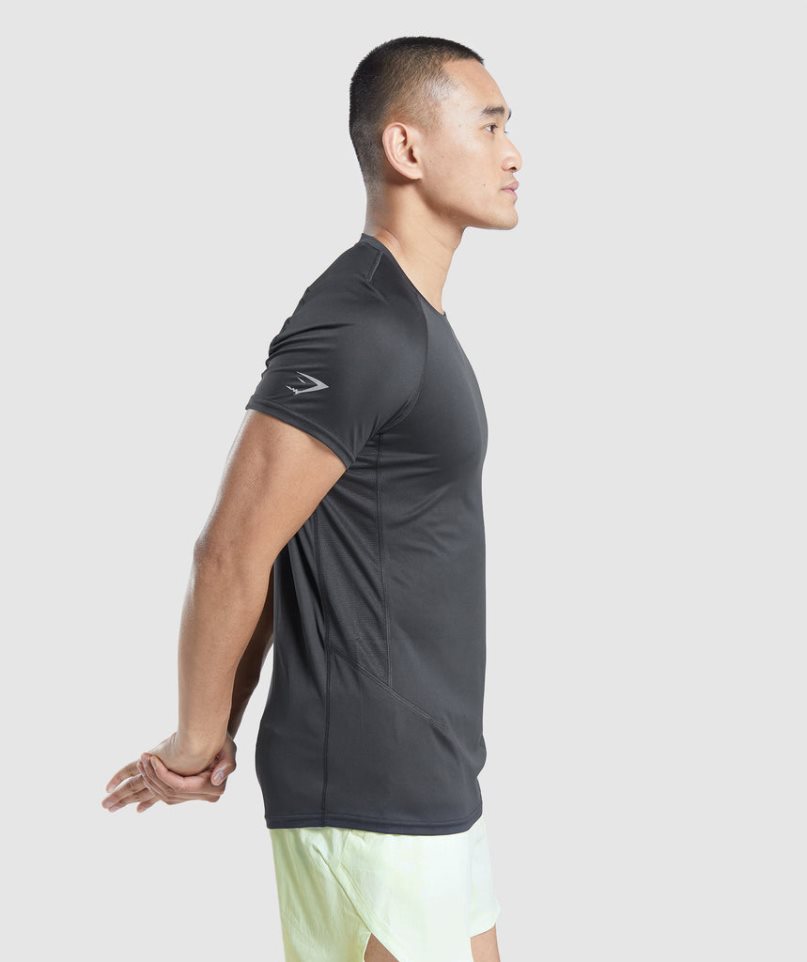 Men's Gymshark Speed Evolve T-Shirts Black | CA 0573ND